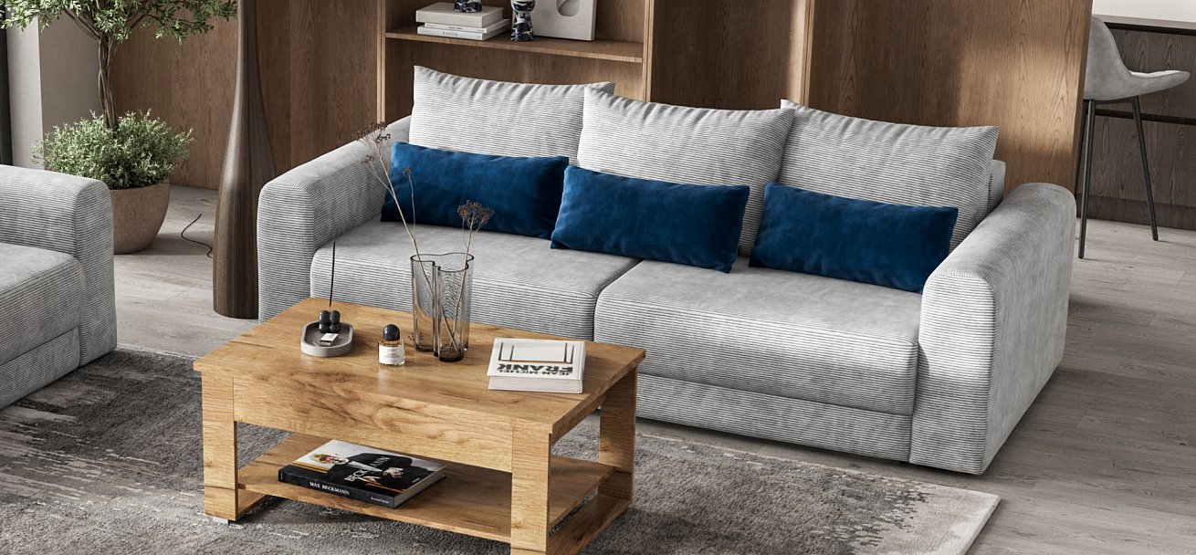 Модульный диван Ричмонд Модуль Вельвет Корд серый