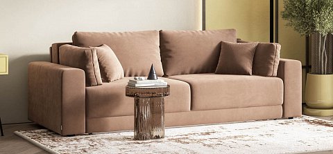 Диван Босс Прайм велюр Монолит мокко 2