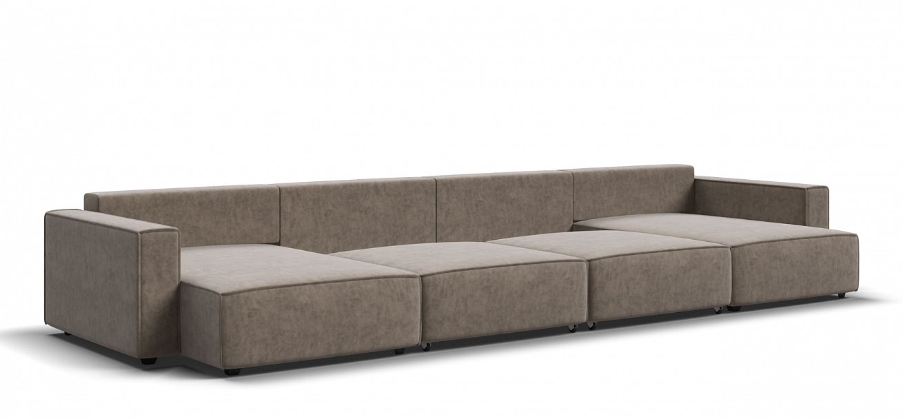 П-образный диван Босс Софт Модуль велюр Роял тауп