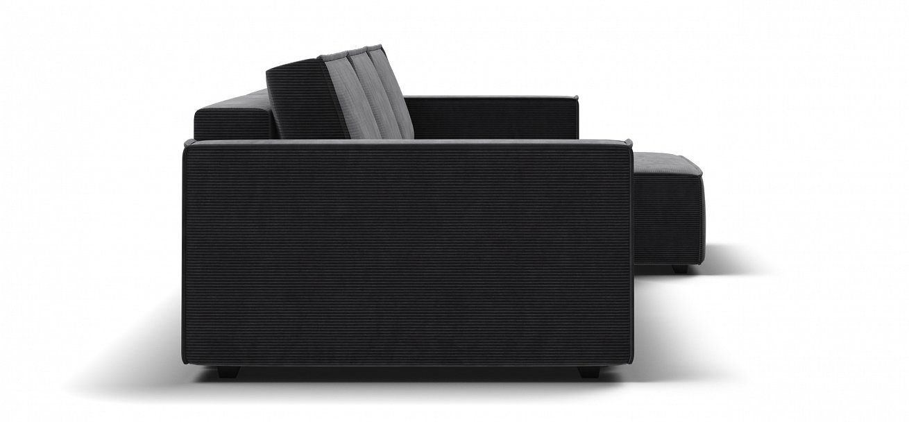 Угловой диван Босс Софт Модуль Макс Вельвет Корд графит