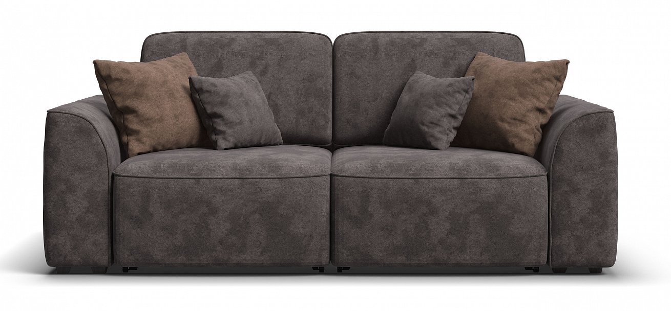 Диван Кинг Модуль велюр Алькантара серый