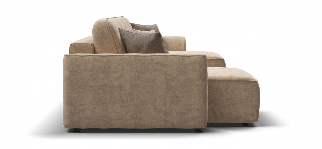 П-образный диван Кинг Модуль велюр Роял шампань