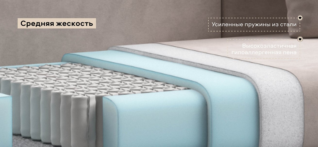 Тахта Ирис велюр Монолит латте