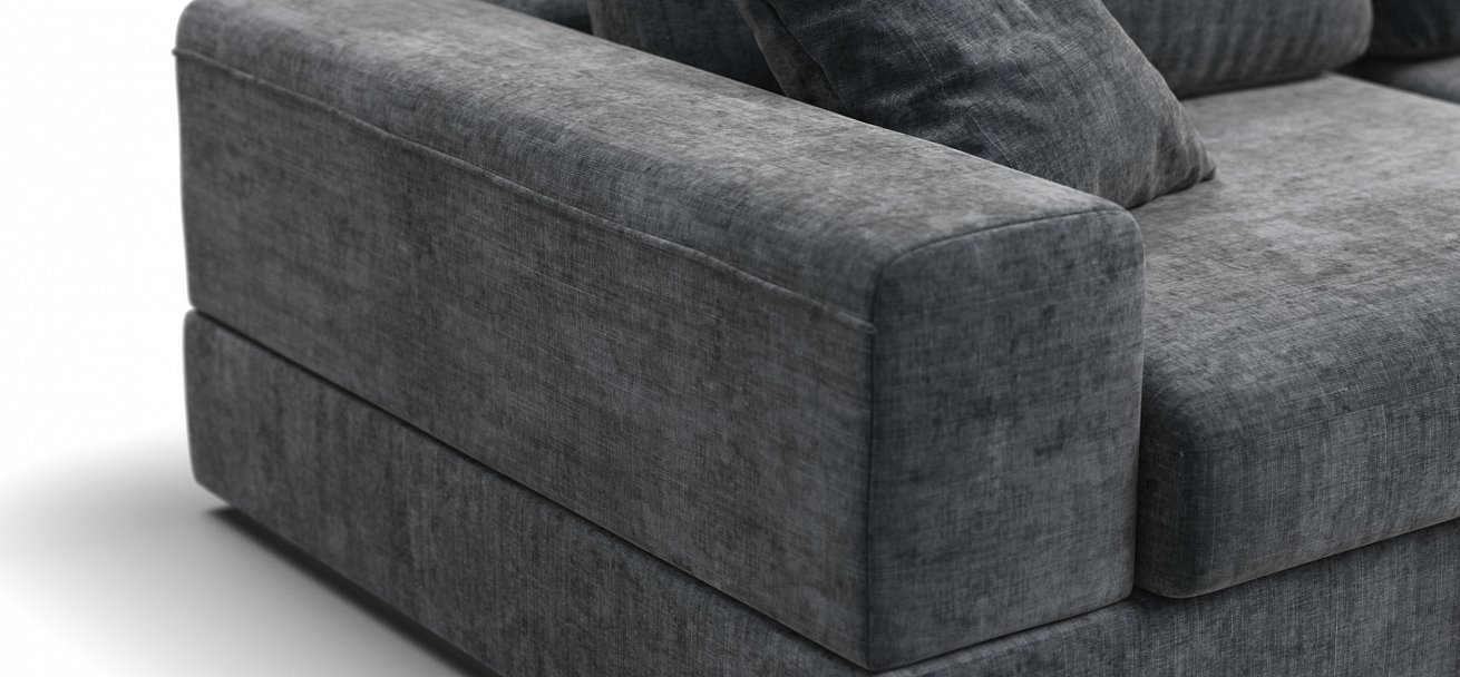 Диван-кровать Босс Модуль Макс Шенилл Глосс карбон