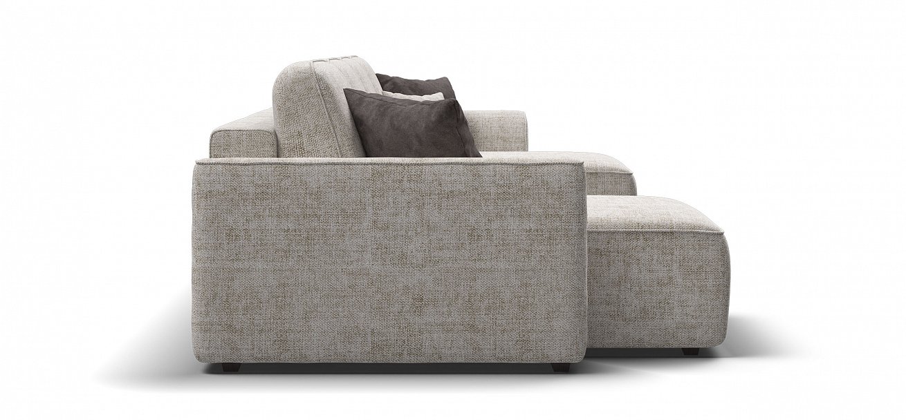 П-образный диван Кинг Модуль Шенилл Смарт кварц