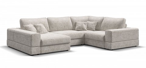 П-образный диван-кровать Босс Модуль Шенилл Смарт кварц 1