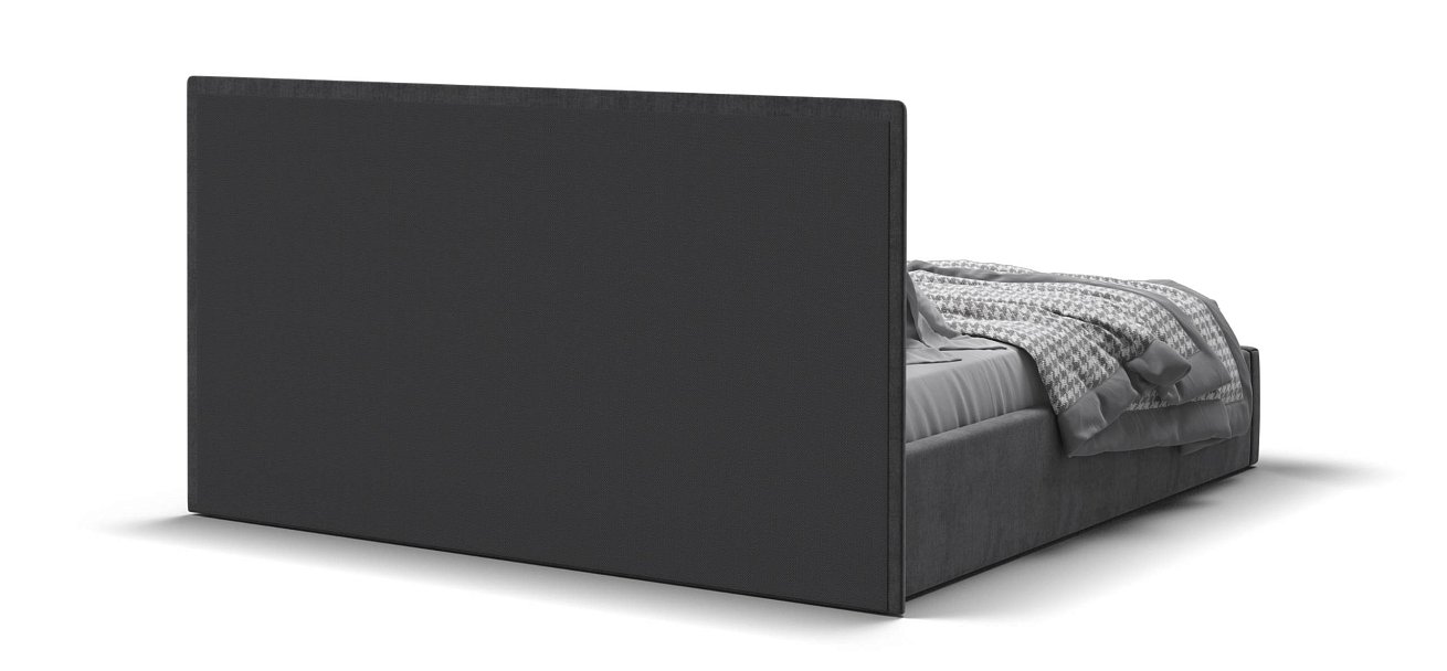 Фрея Кровать без ПМ 160*200 велюр Монолит серый