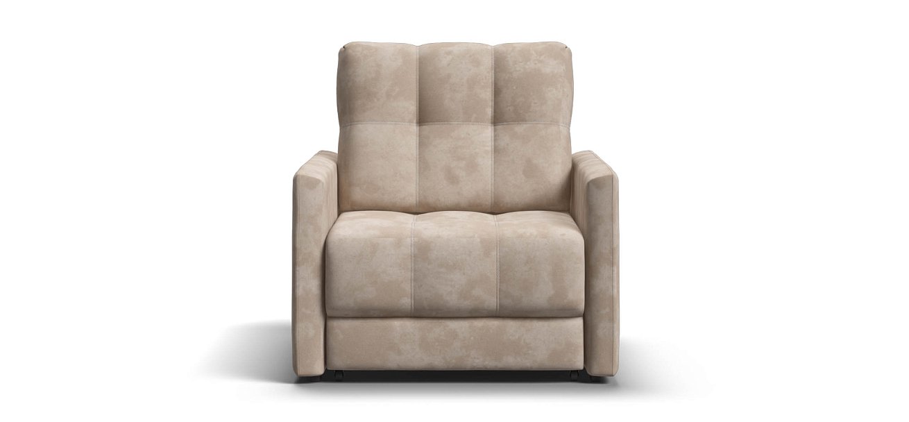 Босс Лофт кресло-кровать велюр Алькантара пепел