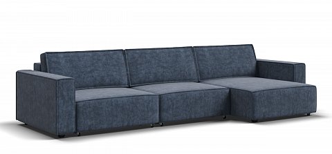 Угловой диван Босс Софт Модуль Макс велюр Роял синий 1