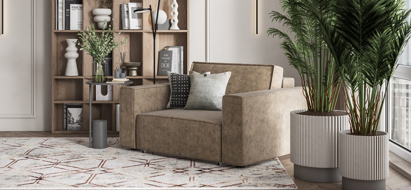 Кресло Босс Софт Модуль велюр Роял тауп