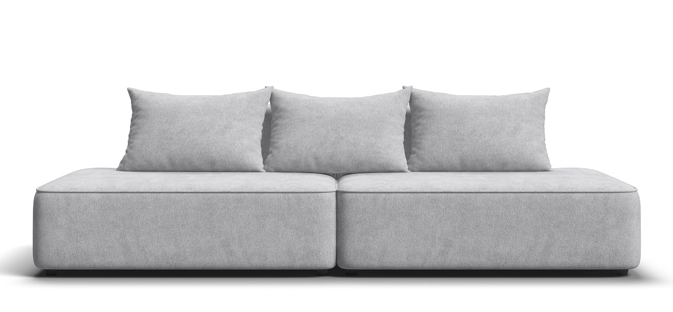 Диван Кинг Твин Шенилл Клауд серый