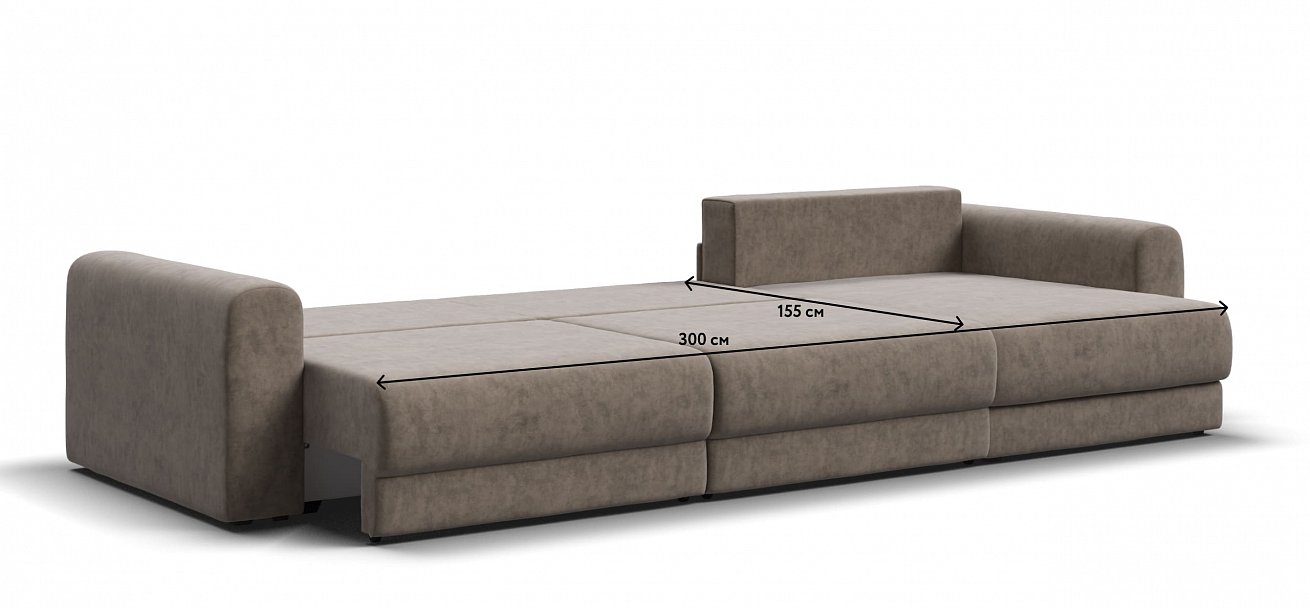 Модульный угловой диван Ричмонд Модуль Макс велюр Роял тауп