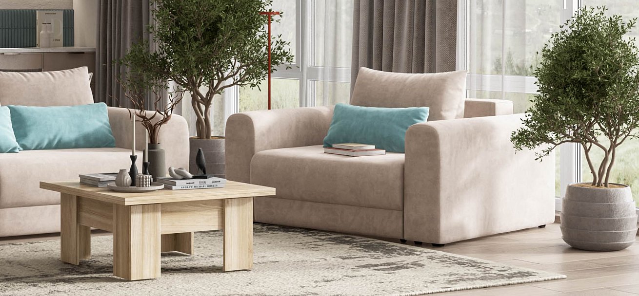 Кресло Ричмонд Модуль велюр Монолит латте