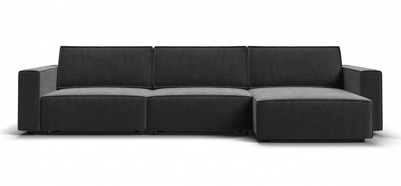 Угловой диван Босс Софт Модуль Макс Вельвет Корд графит