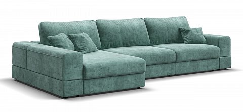 Угловой диван-кровать Босс Модуль ХЛ Шенилл Глосс минт