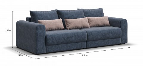 Модульный диван Ричмонд Модуль велюр Роял синий 1