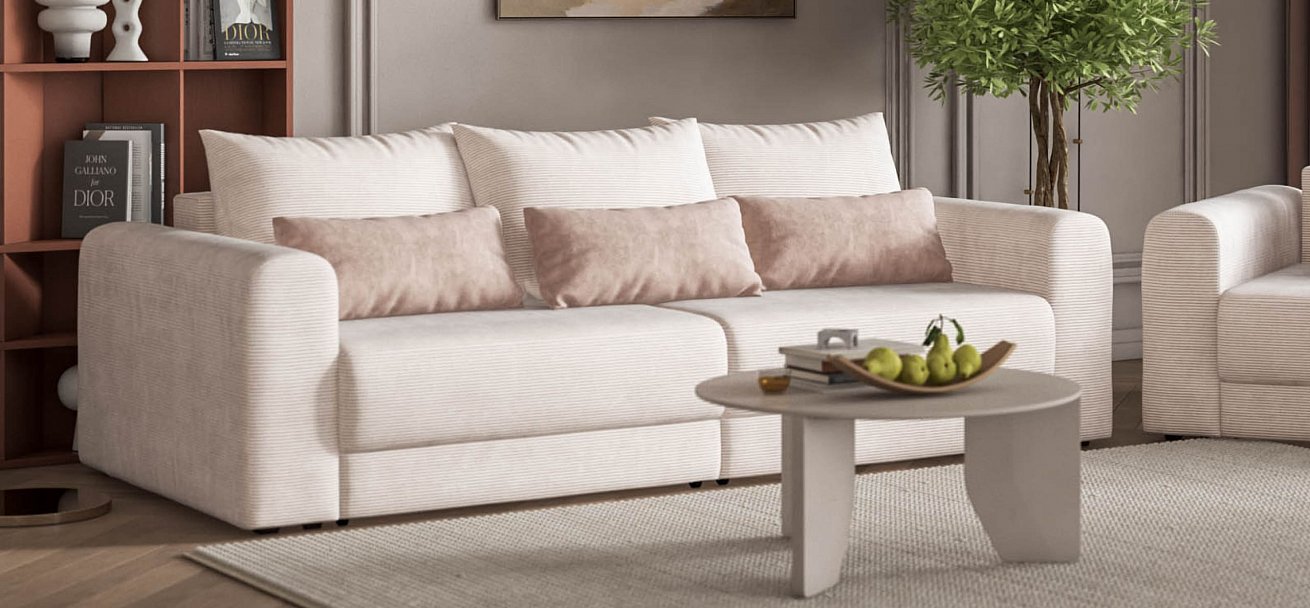 Модульный диван Ричмонд Модуль Вельвет Корд бежевый