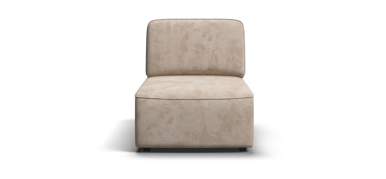 Кинг Модуль оттоманка велюр Алькантара пепел