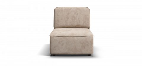 Кинг Модуль оттоманка велюр Алькантара пепел 2