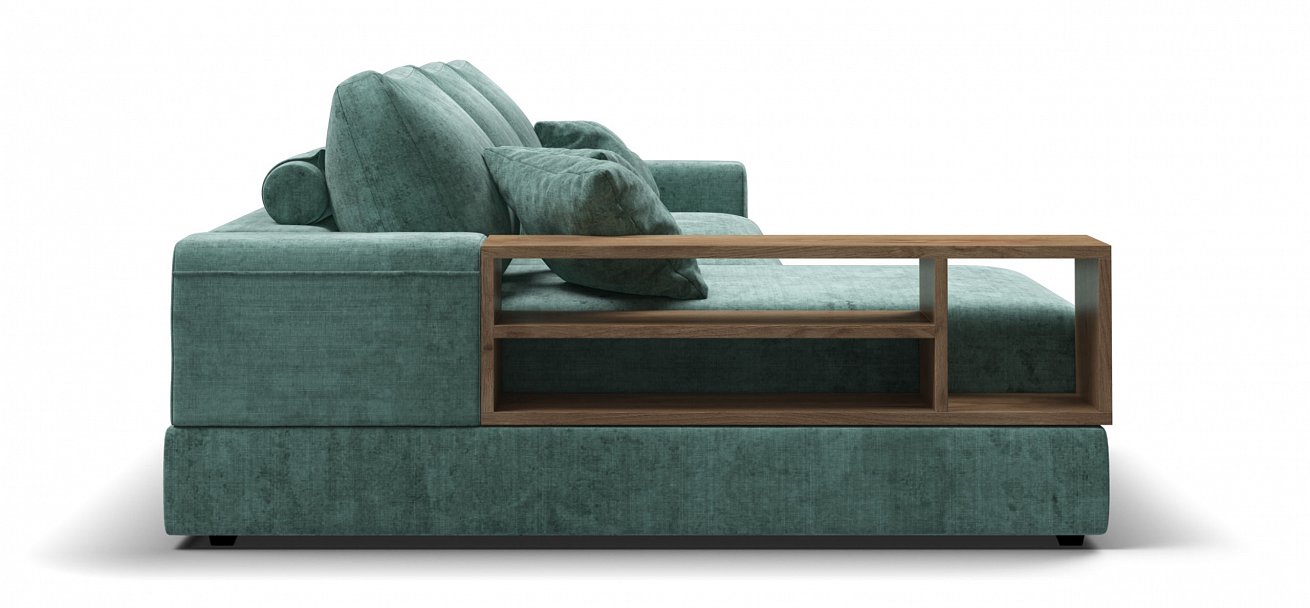 Угловой диван-кровать Босс Модуль ХЛ Шенилл Глосс минт