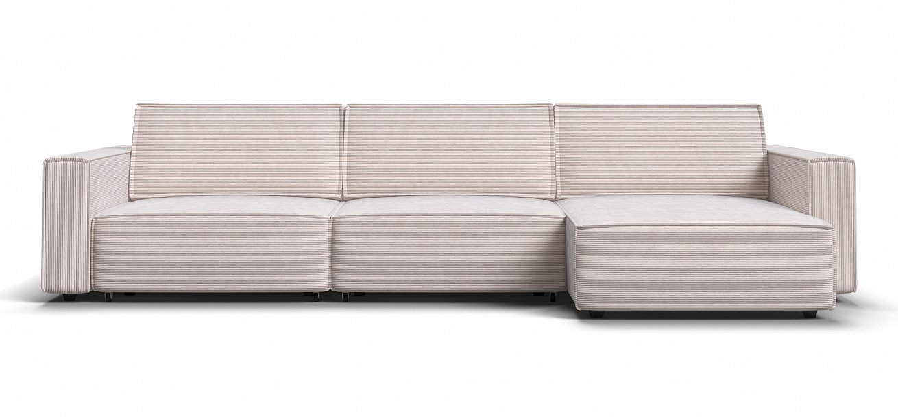 Угловой диван Босс Софт Модуль Макс Вельвет Корд бежевый