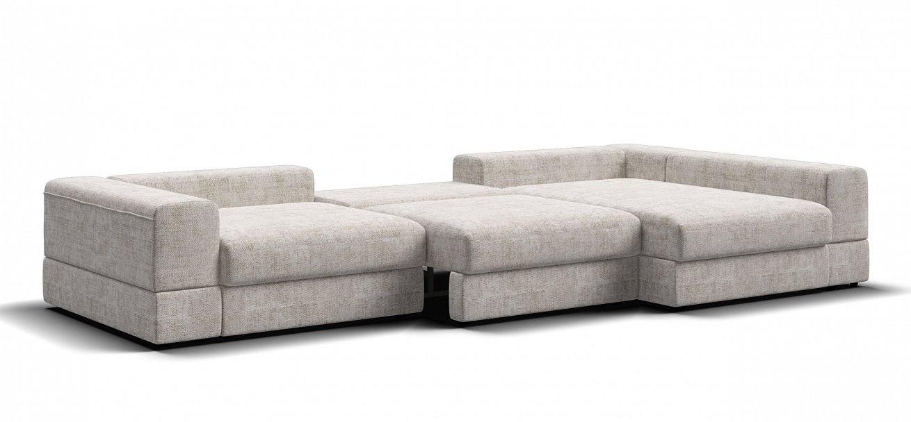 Угловой диван-кровать Босс Модуль ХЛ Шенилл Смарт кварц