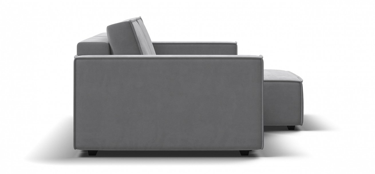 Угловой диван Босс Софт Модуль велюр Монолит сталь