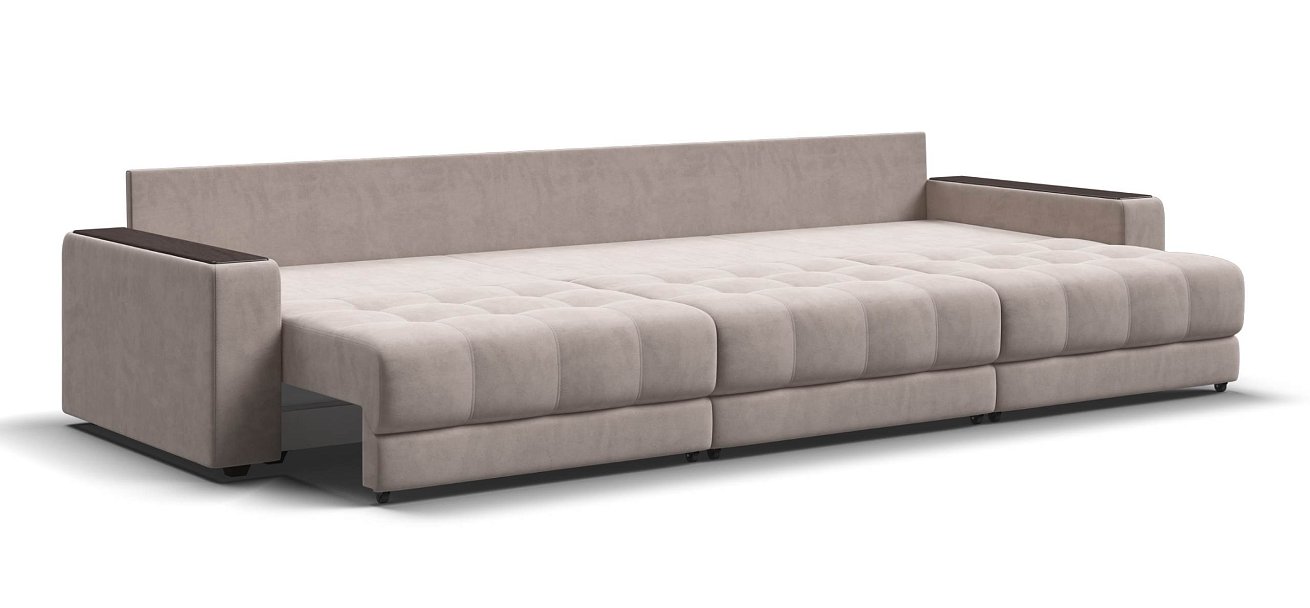 Диван Босс Гранд велюр Монолит латте