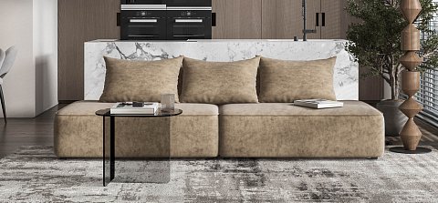 Диван Кинг Твин велюр Роял тауп 2