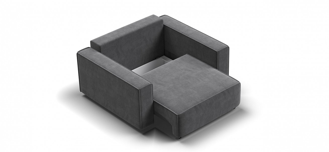 Кресло Босс Софт Модуль велюр Монолит серый