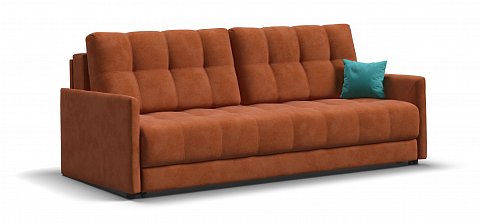Диван Босс Лофт велюр Алькантара оранж