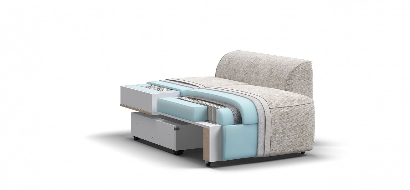 Кресло Кинг Модуль Шенилл Смарт кварц