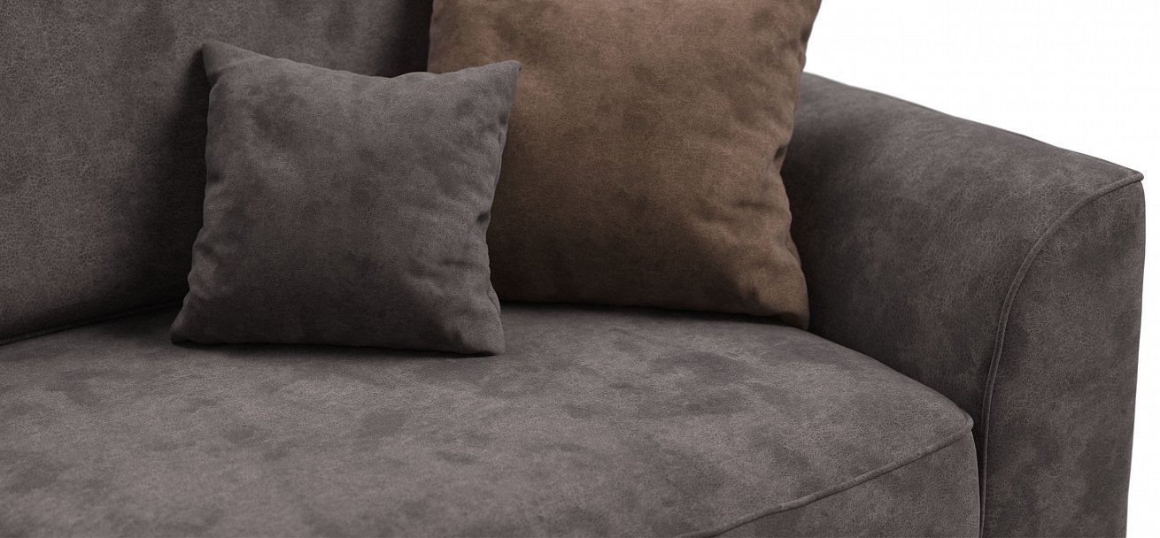Диван Кинг Модуль велюр Алькантара серый