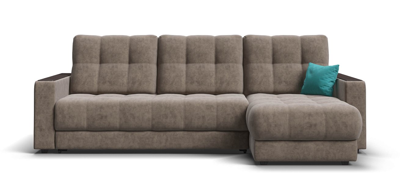 Угловой диван Босс Классик велюр Роял тауп