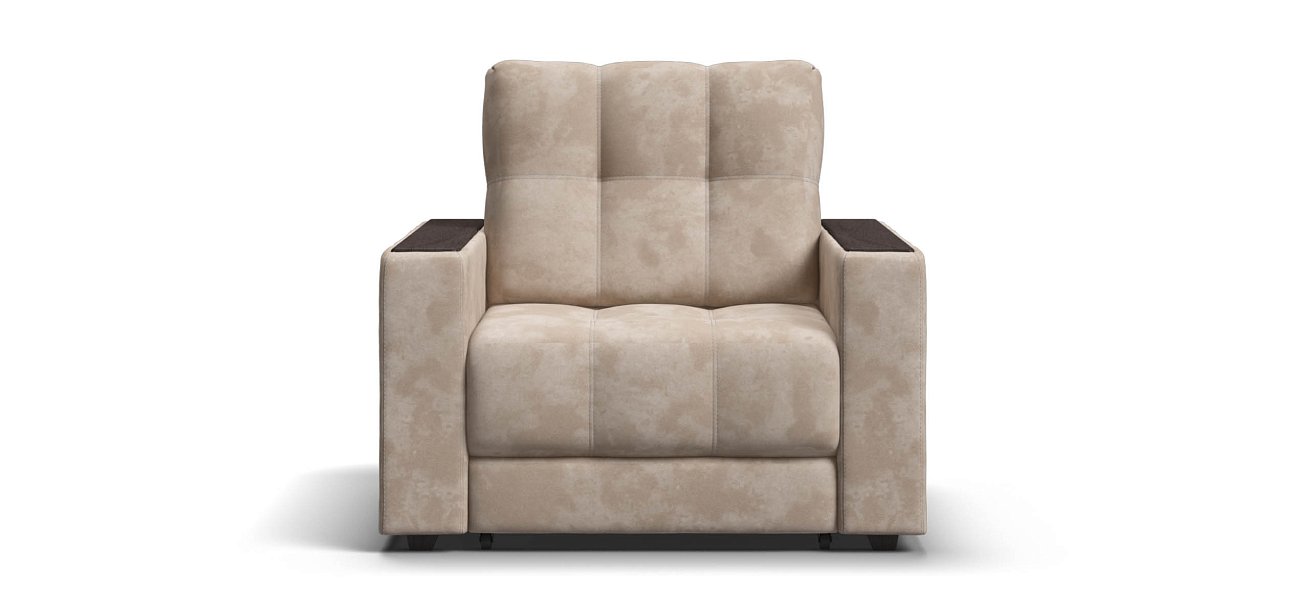 Босс кресло-кровать велюр Алькантара пепел