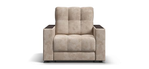 Босс кресло-кровать велюр Алькантара пепел 1