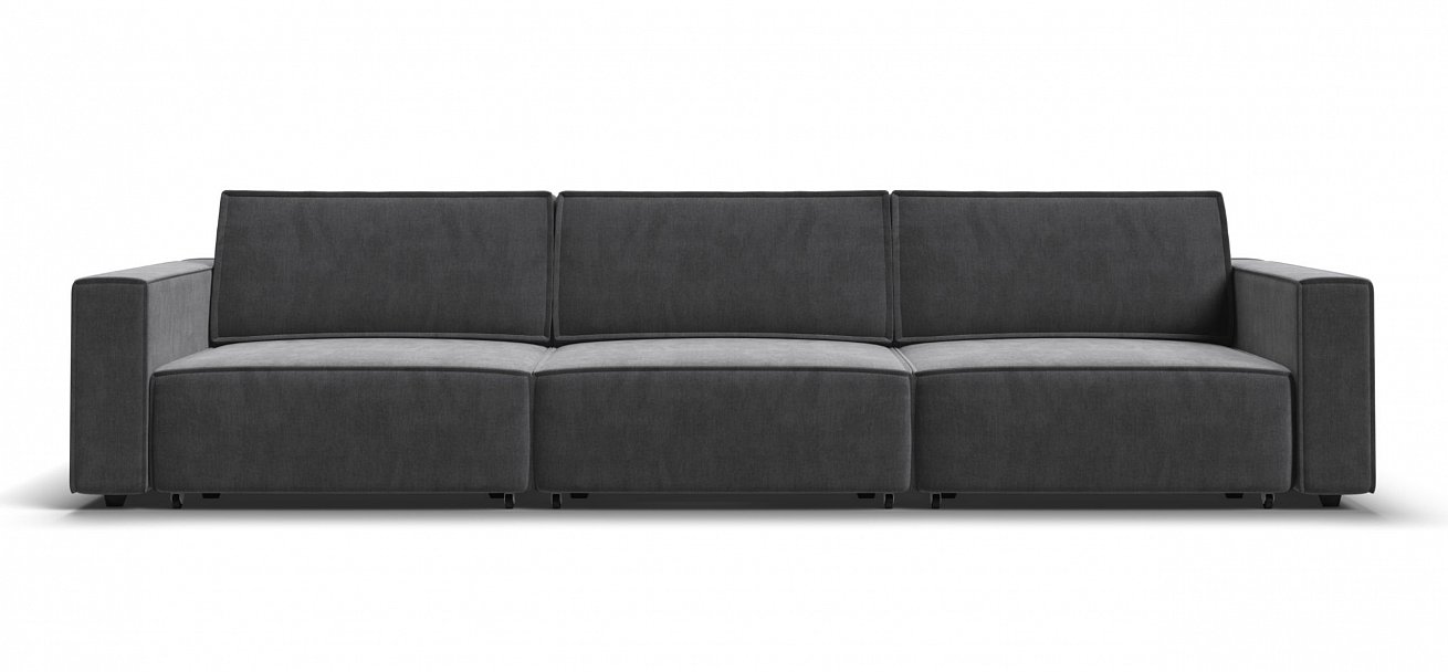 Диван Босс Софт Модуль Макс велюр Монолит серый