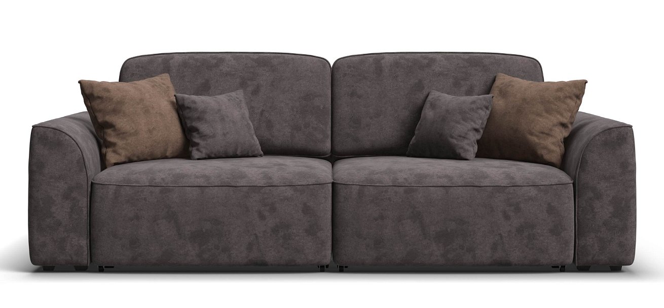 Диван Кинг велюр Алькантара серый