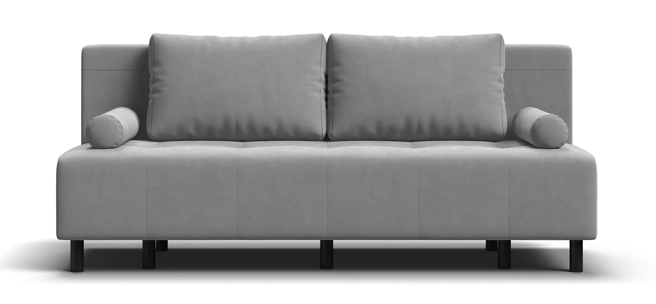 Диван Бостон Мини велюр Монолит сталь