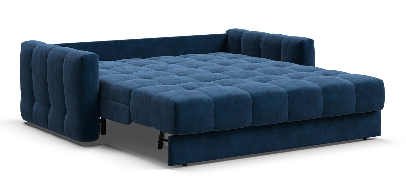 Диван Босс Слип 160 велюр Монолит синий
