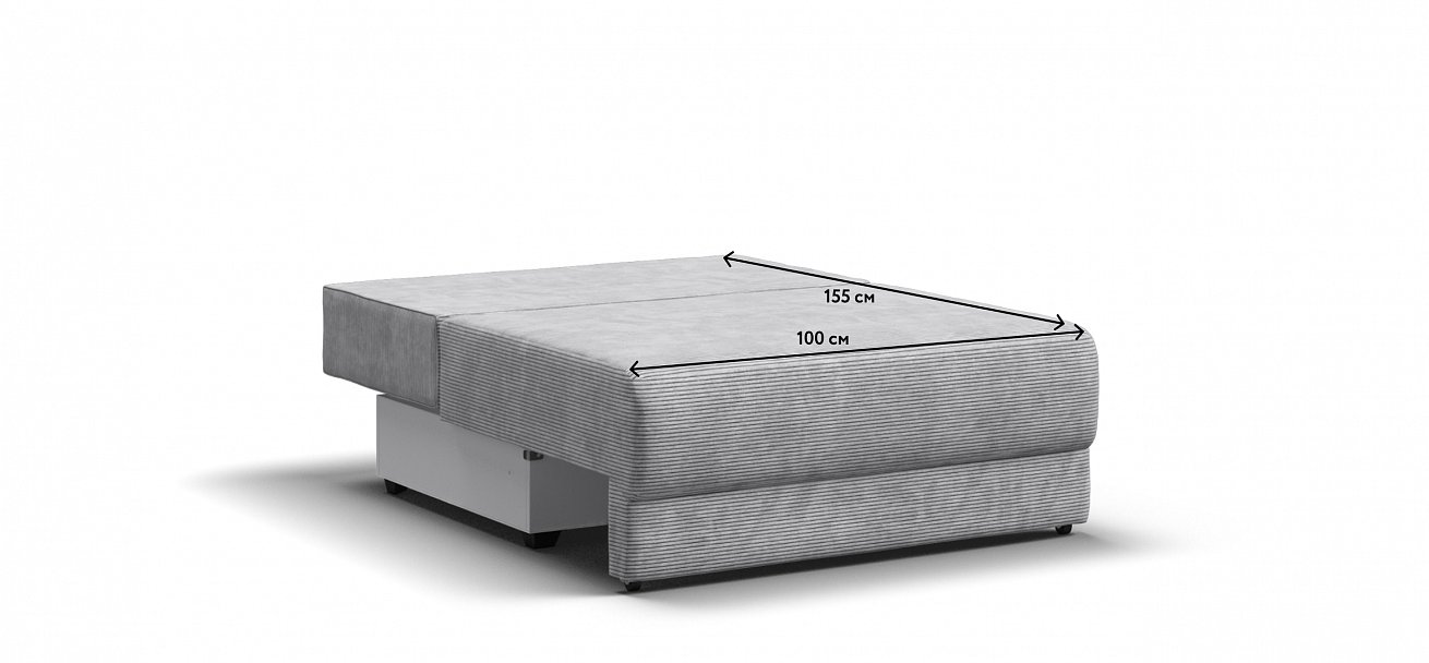 Ричмонд Модуль спальное место Вельвет Корд серый