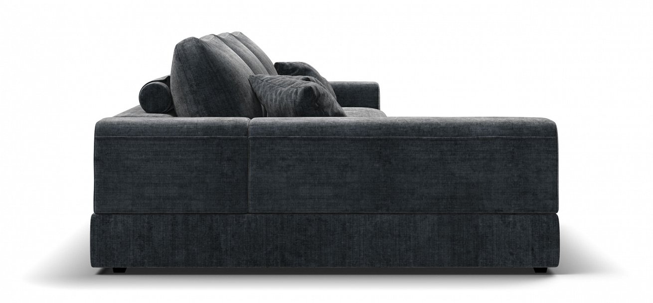 Угловой диван-кровать Босс Модуль ХЛ Шенилл Глосс карбон