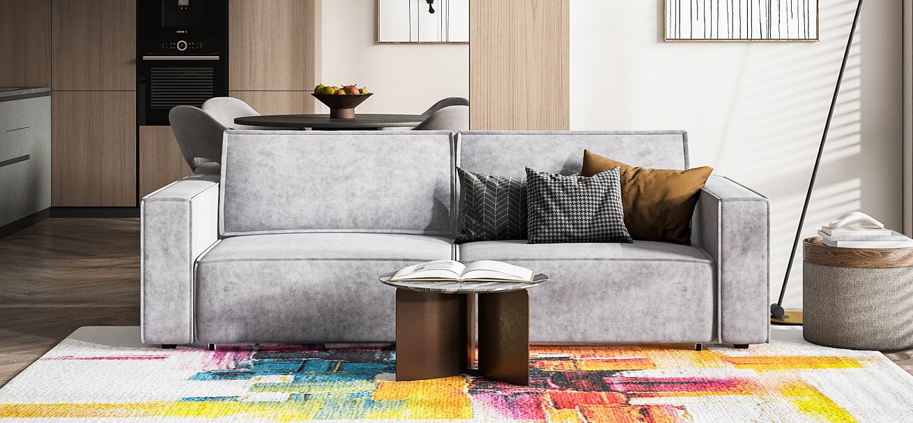 Диван Босс Софт Модуль велюр Роял агат