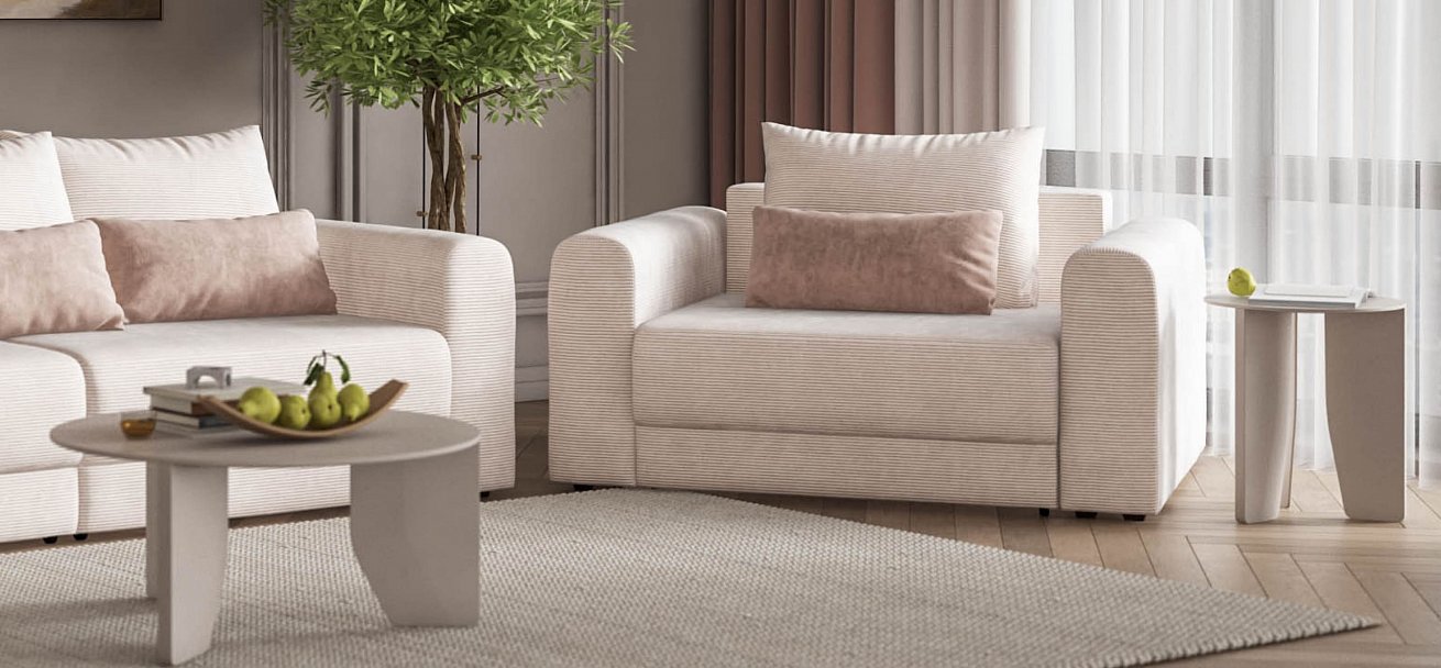 Кресло Ричмонд Модуль Вельвет Корд бежевый