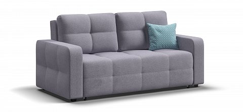 Диван Денди двухместный Рогожка Мальмо платина