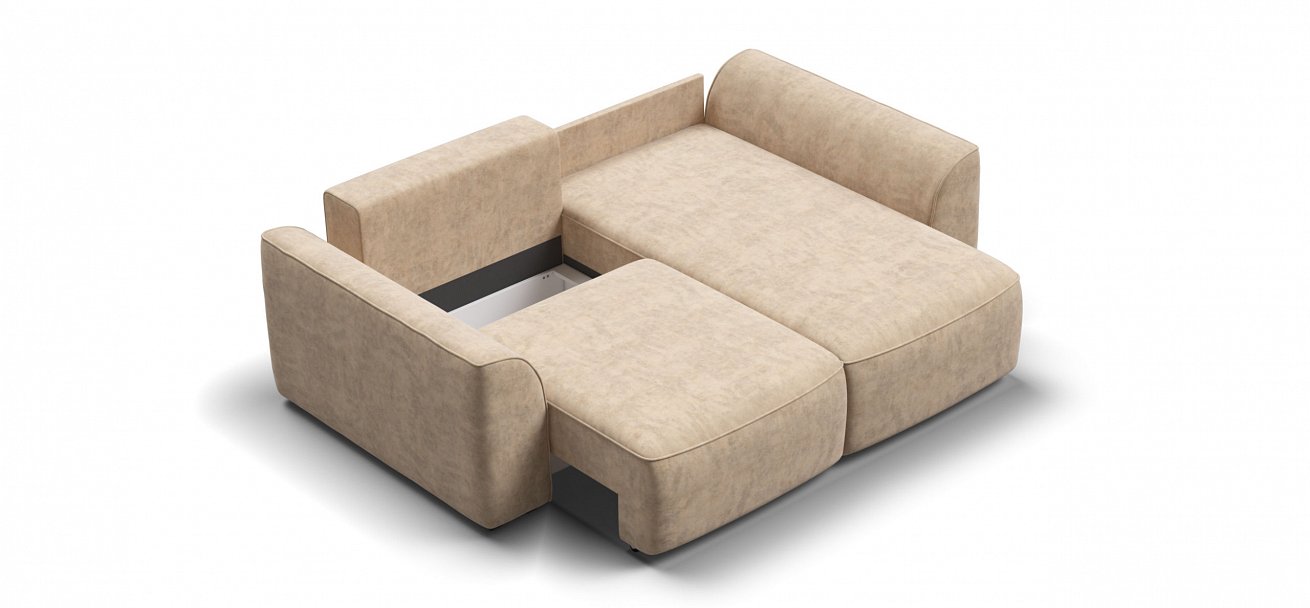 Угловой диван Кинг Модуль велюр Роял шампань