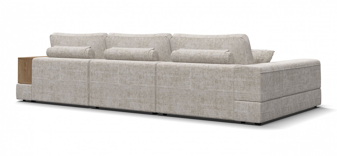 Угловой диван-кровать Босс Модуль ХЛ Шенилл Смарт кварц