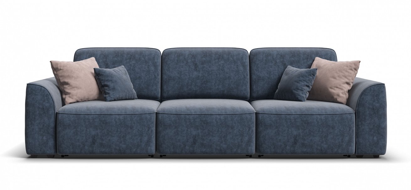 Диван Кинг Модуль Макс велюр Роял синий