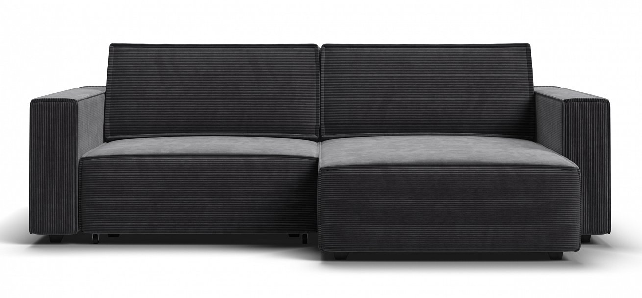 Угловой диван Босс Софт Модуль Вельвет Корд графит