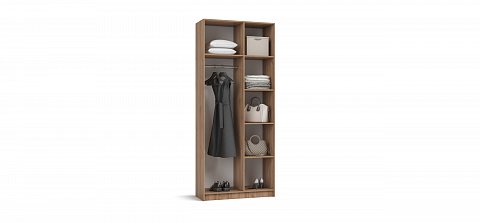 Босс Стандарт 90*220 шкаф распашной 2Д 01 Орех Селект 3